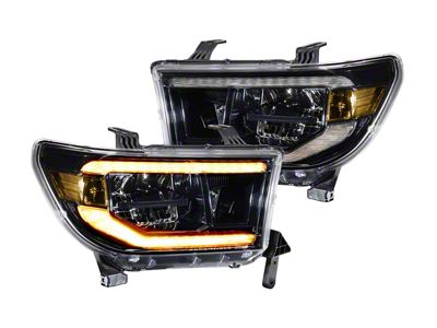 Morimoto XB LED Headlights: Toyota Tundra 07-13 Pair / ASM / Amber DRL - LF533-A-ASM