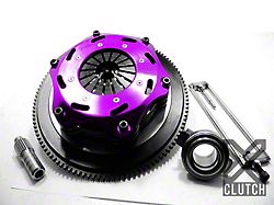 X-Clutch Stage 5 7.25-Inch Twin Rigid Ceramic Disc Clutch Kit with Flywheel and Hydraulic Release Bearing; 23-Spline (08-15 Lancer Evolution X)