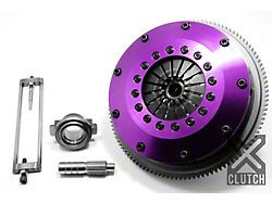 X-Clutch Stage 5 8-Inch Twin Rigid Ceramic Disc Clutch Kit with Flywheel and Hydraulic Release Bearing; 23-Spline (08-15 Lancer Evolution X)
