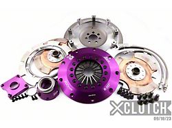 X-Clutch Stage 5 8-Inch Twin Rigid Ceramic Disc Clutch Kit with Flywheel and Hydraulic Release Bearing; 23-Spline (08-15 Lancer Evolution X)