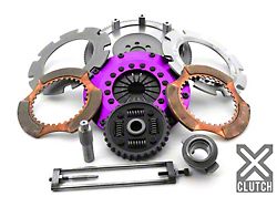 X-Clutch Stage 5 8-Inch Twin Sprung Ceramic Disc Clutch Kit with Flywheel and Hydraulic Release Bearing; 23-Spline (08-15 Lancer Evolution X)
