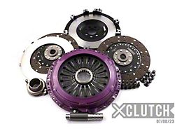 X-Clutch Stage 4 Twin Rigid Organic Disc Clutch Kit with Flywheel and Hydraulic Release Bearing; 23-Spline (08-15 Lancer Evolution X)