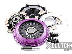 X-Clutch Stage 5 Pull Type Twin Sprung Ceramic Disc Clutch Kit with Flywheel and Hydraulic Release Bearing; 23-Spline (08-15 Lancer Evolution X)
