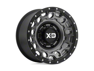 XD Holeshot Matte Gray Wheel; 17x8.5; 34mm Offset; 5x150mm Bolt Pattern; 110.10mm Hub Bore