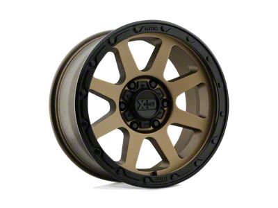 XD Addict 2 Matte Bronze with Matte Black Lip Wheel; 17x8.5; 0mm Offset; 6x139.7mm Bolt Pattern; 106.10mm Hub Bore