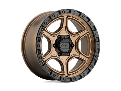 XD Portal Satin Bronze with Satin Black Lip Wheel; 18x8.5; 0mm Offset; 5x127mm Bolt Pattern; 78.10mm Hub Bore
