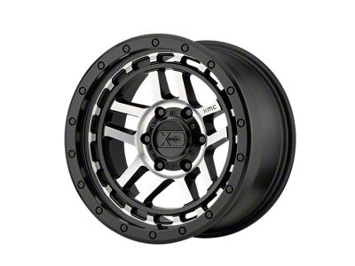 XD Recon Satin Black Machined Wheel; 18x8.5; 0mm Offset; 5x127mm Bolt Pattern; 78.10mm Hub Bore