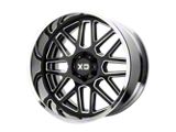 XD Grenade Gloss Black Milled with Chrome Lip Wheel; 22x12; -44mm Offset