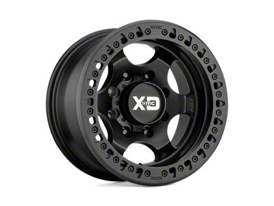XD Beadlock Satin Black Wheel; 17x9; -38mm Offset; 6x139.7mm Bolt Pattern; 108mm Hub Bore