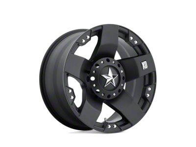 XD Rockstar Matte Black Wheel; 18x9; 0mm Offset; 5x139.7/5x150mm Bolt Pattern; 110.10mm Hub Bore