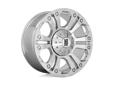 XD Monster Chrome Wheel; 24x10; 25mm Offset; 6x135/6x139.7mm Bolt Pattern; 106.10mm Hub Bore