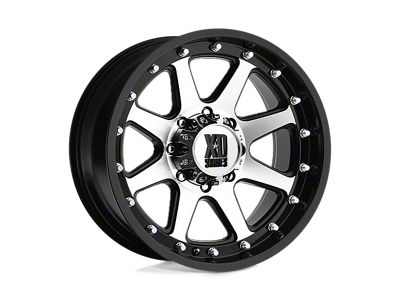 XD Addict Matte Black Machined Wheel; 18x9; 18mm Offset