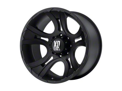XD Crank Matte Black Wheel; 17x9; 0mm Offset; 5x139.7mm Bolt Pattern; 108mm Hub Bore
