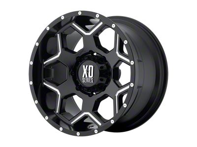 XD Crux Gloss Black Milled Wheel; 20x9; 18mm Offset