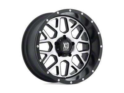 XD Grenade Satin Black Machined Face Wheel; 20x10; -24mm Offset
