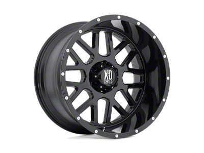 XD Grenade Satin Black Wheel; 18x9; 18mm Offset; 5x150mm Bolt Pattern; 110.10mm Hub Bore