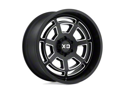 XD Bones Satin Black Milled Wheel; 20x9; 18mm Offset