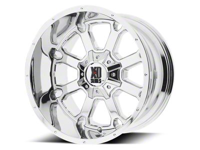 XD Buck 25 Chrome Wheel; 20x10; -24mm Offset; 5x127/5x135mm Bolt Pattern; 87.10mm Hub Bore