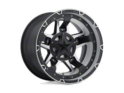 XD Rockstar III Matte Black Machined Wheel; 17x8; 20mm Offset; 6x120/6x139.7mm Bolt Pattern; 78.10mm Hub Bore