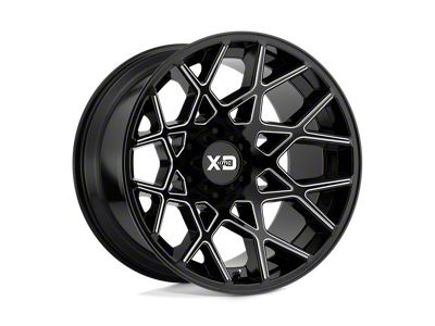 XD Chopstix Gloss Black Milled Wheel; 20x10; -24mm Offset
