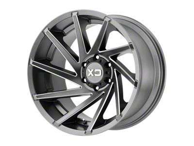 XD Cyclone Satin Gray Milled Wheel; 20x12; -44mm Offset