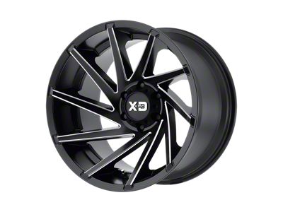 XD Cyclone Satin Black Milled Wheel; 20x10; -18mm Offset; 6x139.7mm Bolt Pattern; 106.10mm Hub Bore
