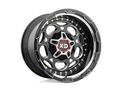 XD Demodog Gloss Black Milled Wheel; 20x10; -18mm Offset; 8x165.1mm Bolt Pattern; 125.10mm Hub Bore