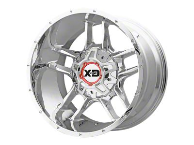 XD Clamp Chrome Wheel; 20x10; -18mm Offset; 8x170mm Bolt Pattern; 125.10mm Hub Bore