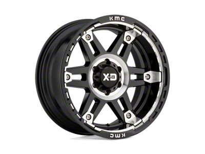 XD Spy II Gloss Black Machined Wheel; 17x8; 18mm Offset