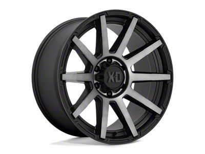 XD Outbreak Satin Black with Gray Tint Wheel; 20x10; 12mm Offset; 8x180mm Bolt Pattern; 124.20mm Hub Bore