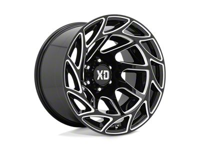 XD Onslaught Gloss Black Milled Wheel; 20x12; -44mm Offset