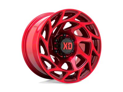 XD Onslaught Candy Red Wheel; 17x9; -12mm Offset