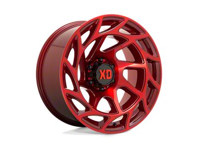 XD Onslaught Candy Red Wheel; 20x10; -18mm Offset