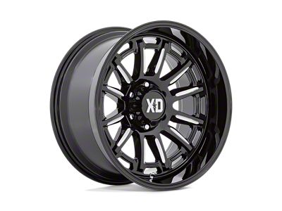XD Phoenix Gloss Black Milled Wheel; 20x10; -18mm Offset
