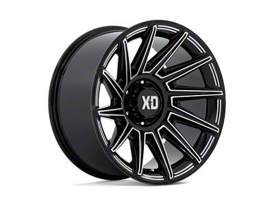 XD Specter Gloss Black Milled Wheel; 20x10; -18mm Offset