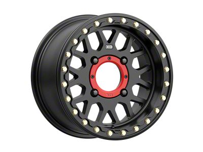 XD Grenade Beadlock Satin Black Wheel; 15x6; 38mm Offset