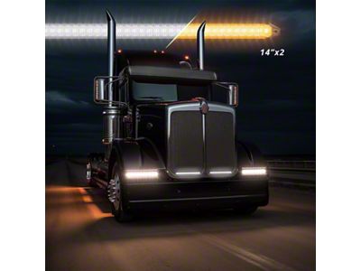 XK Glow 14In Switchback Grill Lights with Start-up Animation & - XK041029-14