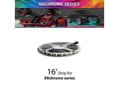XK Glow 16ft cuttable RGB LED strip roll w/ weather - 4P-S-16FT