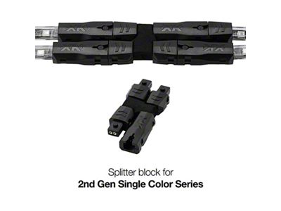 XK Glow 2nd Gen 2 pin Splitter for LED Single - 2P-SPLIT