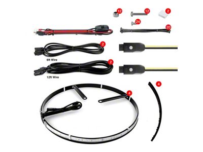 XK Glow Adjustable Wheel Ring Light Kit App controlled - XK-WHEEL-KIT-AD