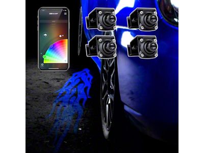 XK Glow Curb FX Bluetooth XKchrome App Waterproof LED Projector - XK-CFX-ADV-FLAME