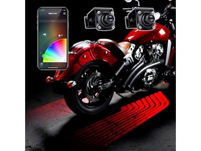 XK Glow Curb FX Bluetooth XKchrome App Waterproof LED Projector - XK-CFX-STA-WING
