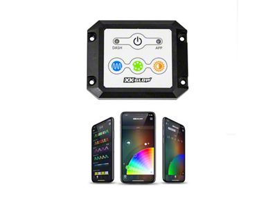 XK Glow Dash Surface Mount Controller Dual Mode - XK-CHROME-DM