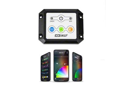 XK Glow Dash Surface Mount Controller Kit - XK-CHROME-DM-KIT