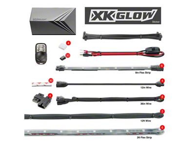 XK Glow Flex Strips 2 Million Color LED Accent - XK074012