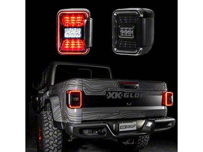 XK Glow Jeep JT Gladiator LED Taillight w/ Smoked Lens - XK041028