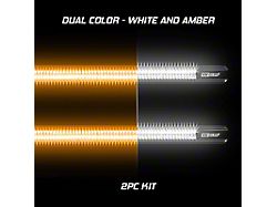 XK Glow 48-Inch White+Amber Running Board Step LED Light Bar with Turn Signals (Universal; Some Adaptation May Be Required)
