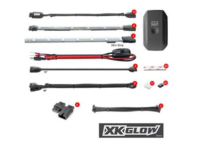 XK Glow LED Snowmobile Accent Light Kits Smartphone App - XK-SNOW-ADV