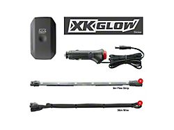 XK Glow Interior LED Accent Light Kit with Dual-Mode Dash Mount Controller Upgrade (Universal; Some Adaptation May Be Required)