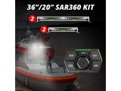 XK Glow SAR360 Light Bar Kit Emergency Search and Rescue - SAR360-2211W